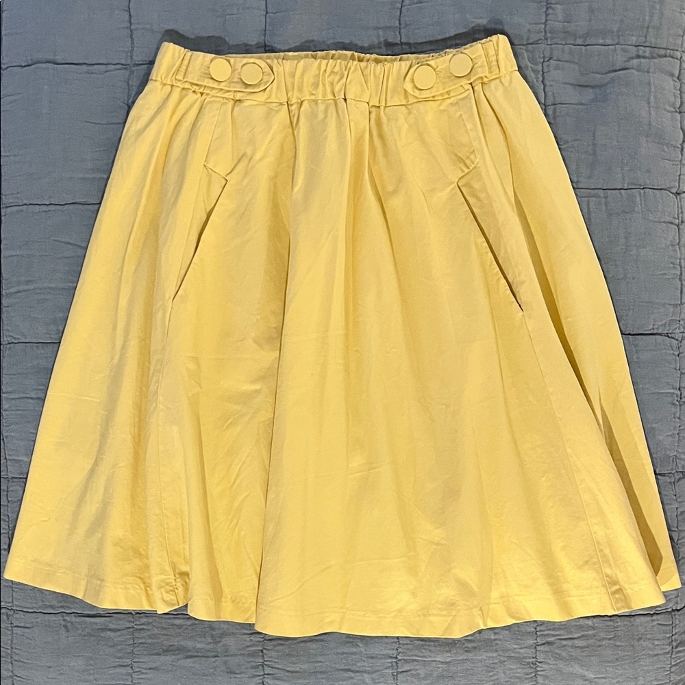 Zara Sunny Yellow A-Line Skirt